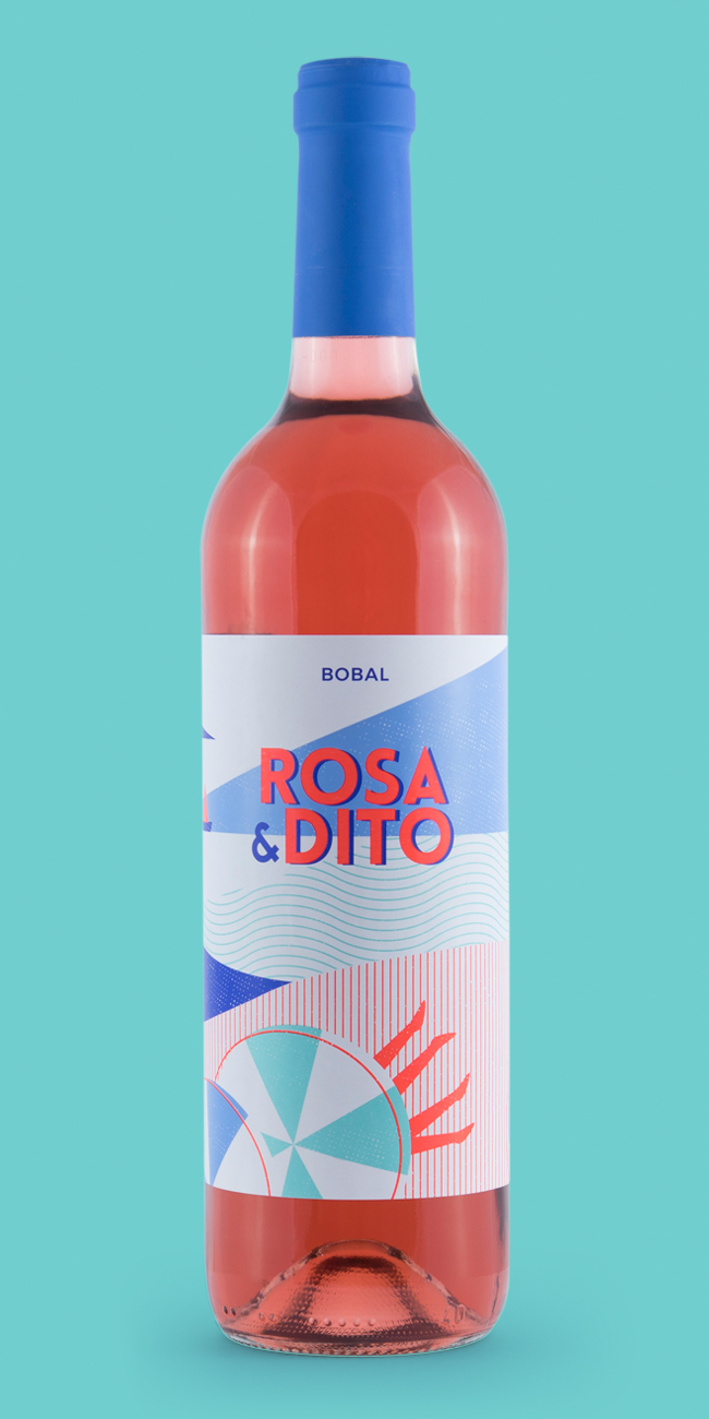 Naming, marca y etiqueta vino Rosa and Dito
