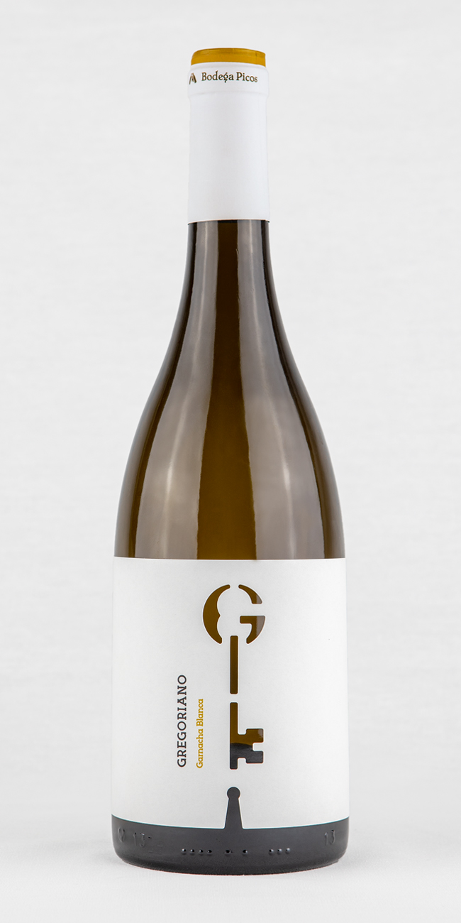 Marca y packaging vino blanco Gregoriano